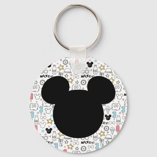 Mickey Mouse Fun Birthday key chain favor Schlüsselanhänger (Vorderseite)