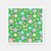 Mickey Mouse Polka Dot  green Baby Shower Serviette (Vorderseite)