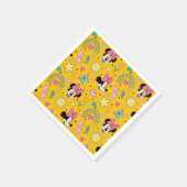 Mickey Mouse Polka Dot  orange Baby Shower Serviette (Ecke)