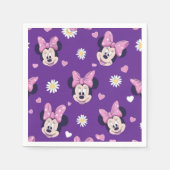 Mickey Mouse Polka Dot  purple Baby Shower Serviette (Vorderseite)