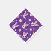 Mickey Mouse Polka Dot  purple Baby Shower Serviette (Ecke)