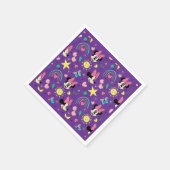 Mickey Mouse Polka Dot purple Baby Shower Serviette (Ecke)
