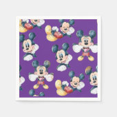 Mickey Mouse Polka Dot  purple Baby Shower Serviette (Vorderseite)