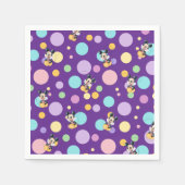 Mickey Mouse Polka Dot purple Baby Shower Serviette (Vorderseite)
