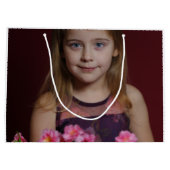 Mickey Mouse Polka Dot  red Baby Shower Große Geschenktüte (Rückseite)