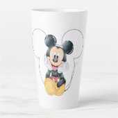 Mickey Mouse Polka Dot  red Baby Shower Milchtasse (Vorderseite)