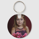 Mickey Mouse Polka Dot  red Baby Shower Schlüsselanhänger (Rückseite)