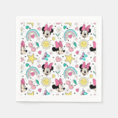 Mickey Mouse Polka Dot  white Baby Shower Serviette (Vorderseite)