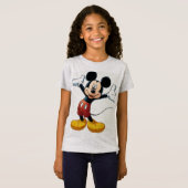 Mickey Mouse Pumpkin Character – Halloween Cartoon T-Shirt (Vorne ganz)