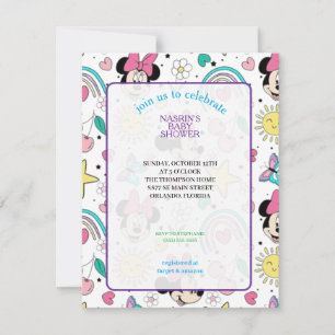 Mickey Mouse Punkte Baby Shower Einladung