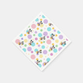Mickey Mouse Punkte Baby Shower Serviette (Ecke)