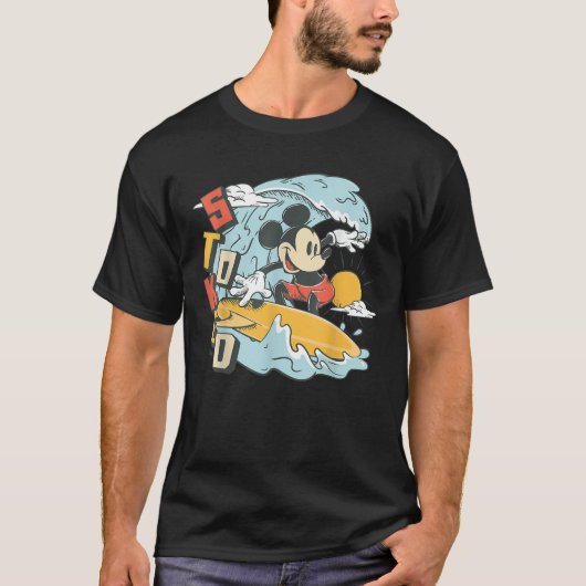Mickey Mouse Summer Surf gestoked T-Shirt (Vorderseite)