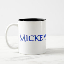 Mickey (Name) Zweifarbige Tasse