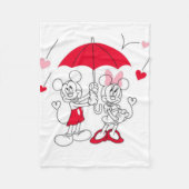Mickey und Minnie Fleecedecke (Vorderseite)