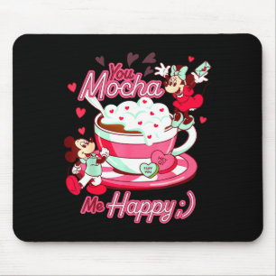 Mickey und Minnie Valentinstag You Mocha Me H Mousepad
