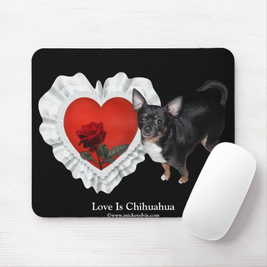 MickeyElvis Chihuahua 8 Mousepad (Mit Mouse)