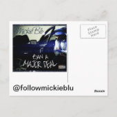 MICKIE BLU POSTKARTE (Rückseite)