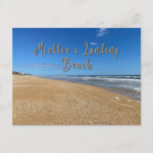 Micklers Landing Beach Postkarte