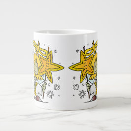 Micol - der fröhliche Sternenengel Lendenkissen Jumbo-Tasse