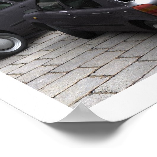 MICRA CAR STUDIE 1 Computer Art Poster (Ecke)