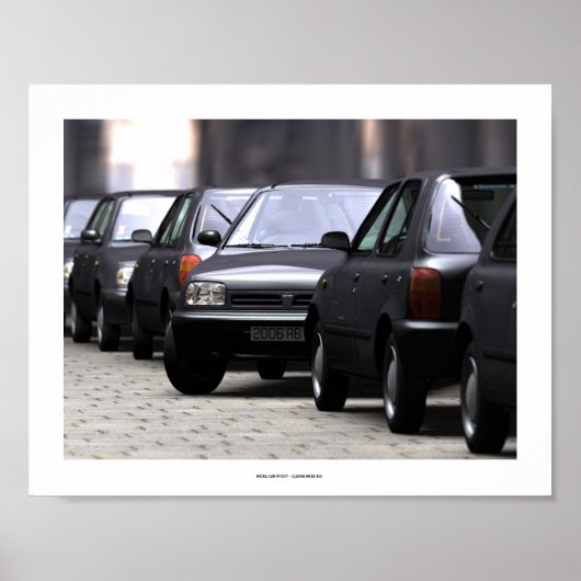 MICRA CAR STUDY 4 Computer Art Poster (Vorne)