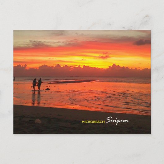 Micro Beach, Saipan Postcard Postkarte (Vorderseite)