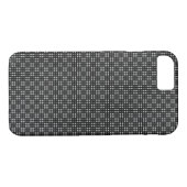 Micro Checkered Black iPhone Protector Case-Mate iPhone Hülle (Rückseite (Horizontal))