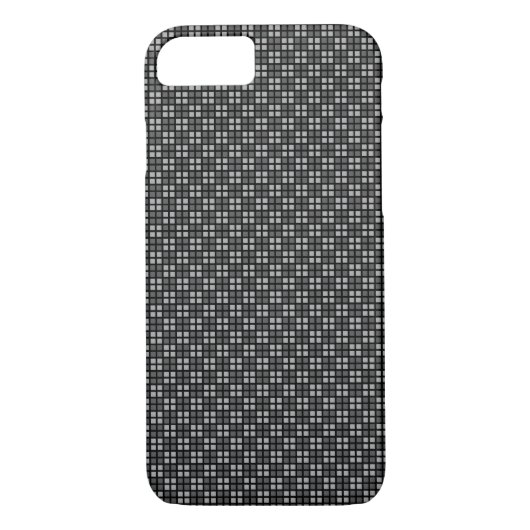 Micro Checkered Black iPhone Protector Case-Mate iPhone Hülle (Rückseite)