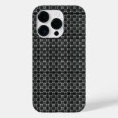 Micro Checkered Black iPhone Protector Case-Mate iPhone Hülle (Rückseite)