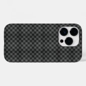 Micro Checkered Black iPhone Protector Case-Mate iPhone Hülle (Rückseite (Horizontal))