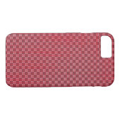 Micro Checkered Red iPhone Protector Case-Mate iPhone Hülle (Rückseite (Horizontal))