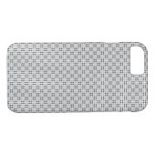 Micro Checkered White iPhone Protector Case-Mate iPhone Hülle (Rückseite (Horizontal))