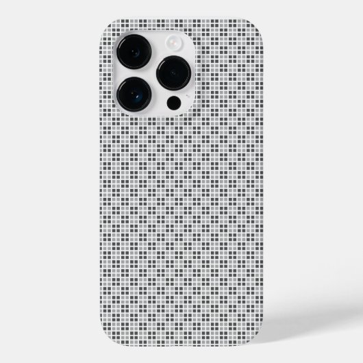 Micro Checkered White iPhone Protector Case-Mate iPhone Hülle (Rückseite)