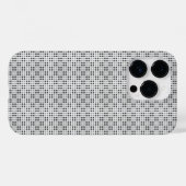 Micro Checkered White iPhone Protector Case-Mate iPhone Hülle (Rückseite (Horizontal))