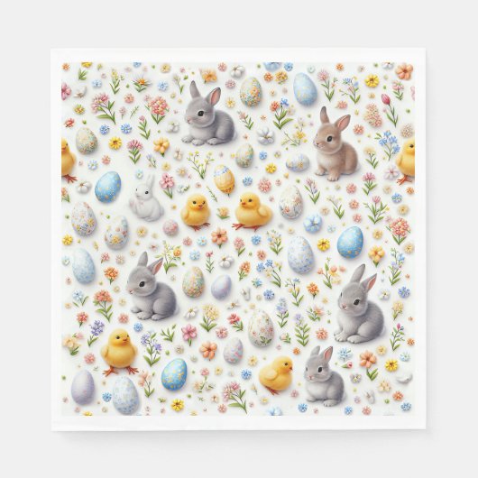 Micro Ditsy Easter Luncheon Napkins Serviette (Vorderseite)