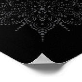 Micro-Dot Mandala Template Poster (Ecke)