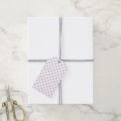 Micro Hearts Soft Lilac - Weiß Geschenkanhänger (Mit Garn)