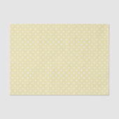 Micro Hearts Weiß - Buttergelb  Seidenpapier (Vorderseite)