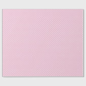 Micro Hearts White - Hellrosa  Geschenkpapier (Flach)