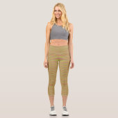 Micro Kariert Capri Leggings (Vorderseite)