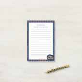 Micro Kariert Mitzvot Post-it Klebezettel (Auf Schreibtisch)