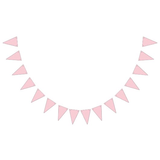 Micro Polka Dot White - Pink Wimpelkette (Alle)