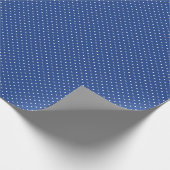 Micro Polka Dot White - True Blue Geschenkpapier (Ecke)