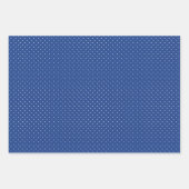 Micro Polka Dot White - True Blue Geschenkpapier Set (Vorderseite 3)
