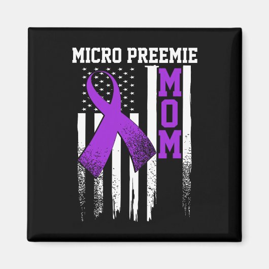 Micro Preemie Nicu Junge Mutter Gesunde Frühgeburt Magnet (Vorne)