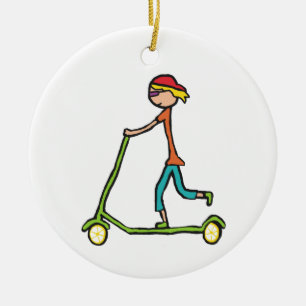 Micro Scooter Keramik Ornament