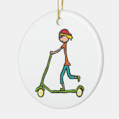 Micro Scooter Keramik Ornament (Links)