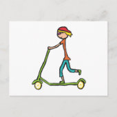 Micro Scooter Postkarte (Vorderseite)