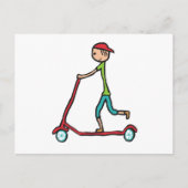 Micro Scooter Postkarte (Vorderseite)