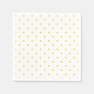 Micro Stars Golden Yellow - White Serviette